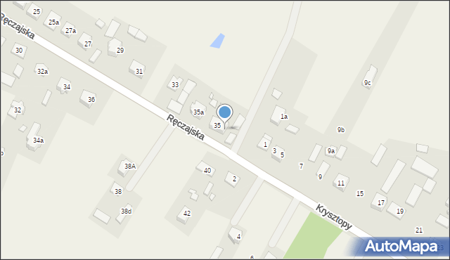 Duczki, Ręczajska, 37, mapa Duczki