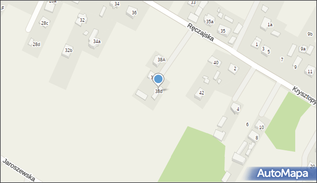 Duczki, Ręczajska, 38d, mapa Duczki