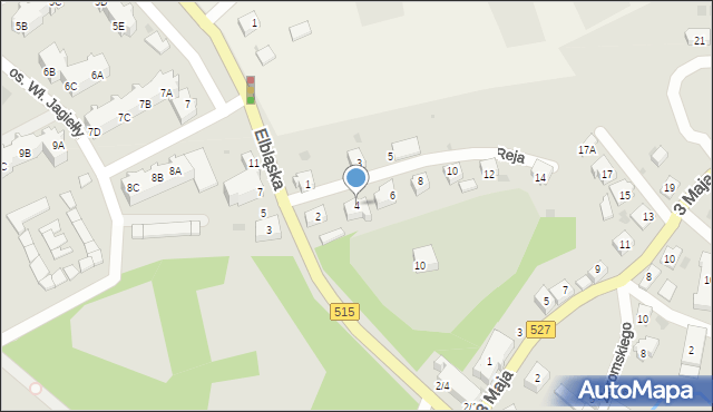 Dzierzgoń, Reja Mikołaja, 4, mapa Dzierzgoń