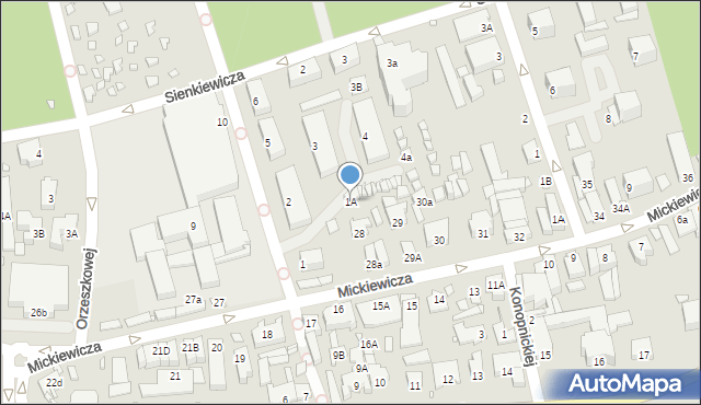 Dziwnów, Reymonta Władysława, 3a, mapa Dziwnów