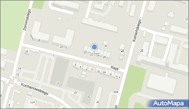 Elbląg, Reja Mikołaja, 23, mapa Elbląga