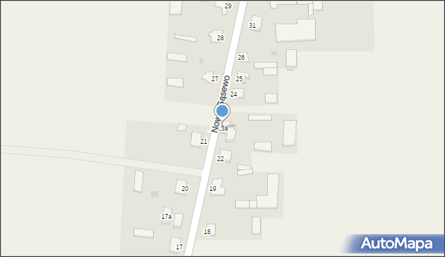 Gąsewo Poduchowne, Reymonta Władysława, 23a, mapa Gąsewo Poduchowne