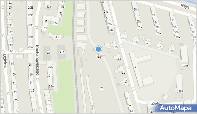 Gdańsk, Reja Mikołaja, 24g, mapa Gdańska