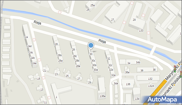 Gdańsk, Reja Mikołaja, 30e, mapa Gdańska