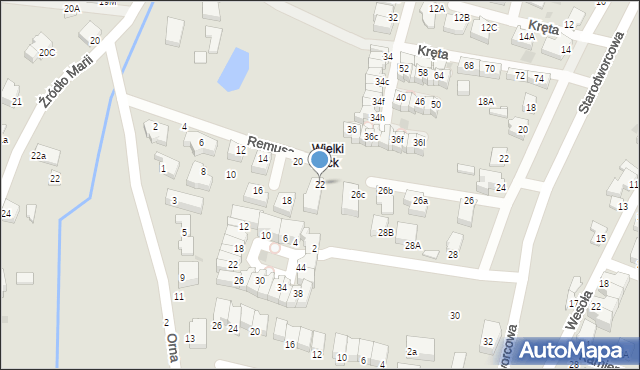 Gdynia, Remusa, 22, mapa Gdyni