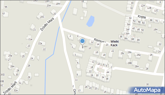 Gdynia, Remusa, 8, mapa Gdyni