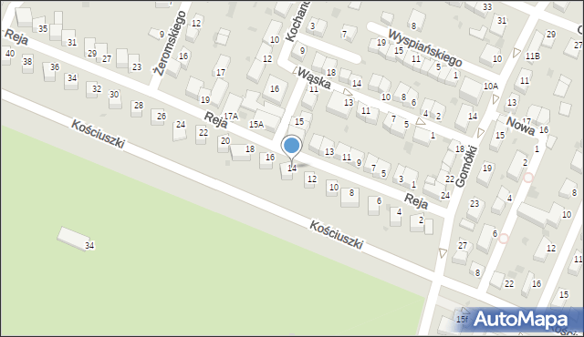 Głogów, Reja Mikołaja, 14, mapa Głogów