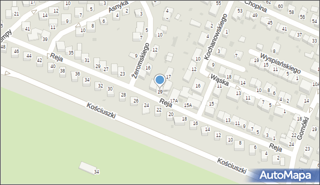 Głogów, Reja Mikołaja, 19, mapa Głogów