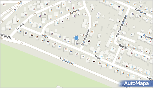 Głogów, Reja Mikołaja, 23, mapa Głogów