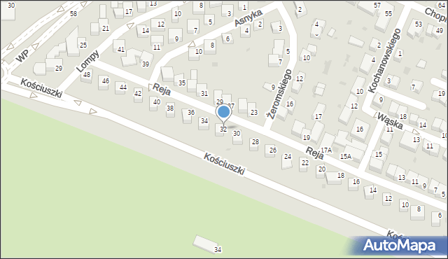 Głogów, Reja Mikołaja, 32, mapa Głogów