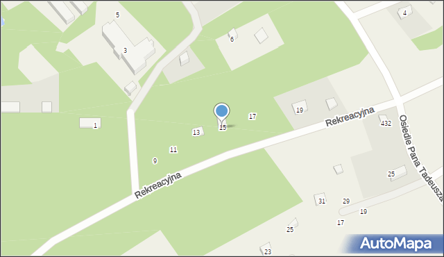 Gołubie, Rekreacyjna, 15, mapa Gołubie
