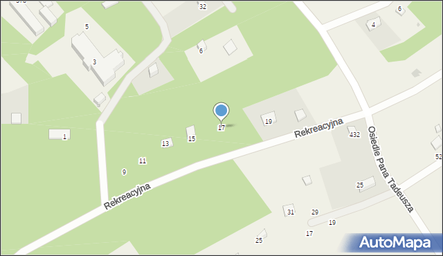 Gołubie, Rekreacyjna, 17, mapa Gołubie
