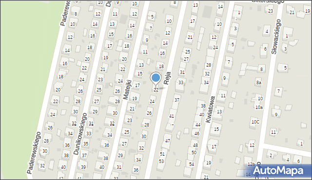 Góra, Reja Mikołaja, 22, mapa Góra
