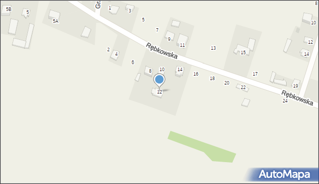 Górki, Rębkowska, 12, mapa Górki
