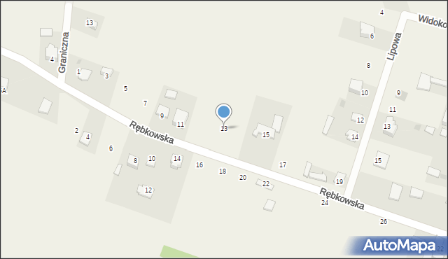 Górki, Rębkowska, 13, mapa Górki