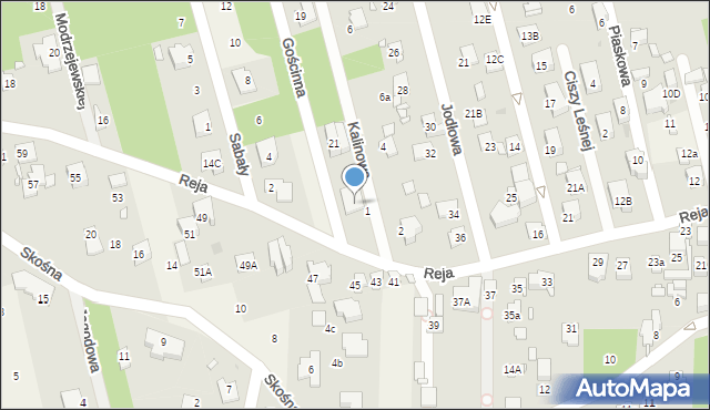 Granica, Reja Mikołaja, 14, mapa Granica
