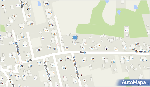 Granica, Reja Mikołaja, 56, mapa Granica