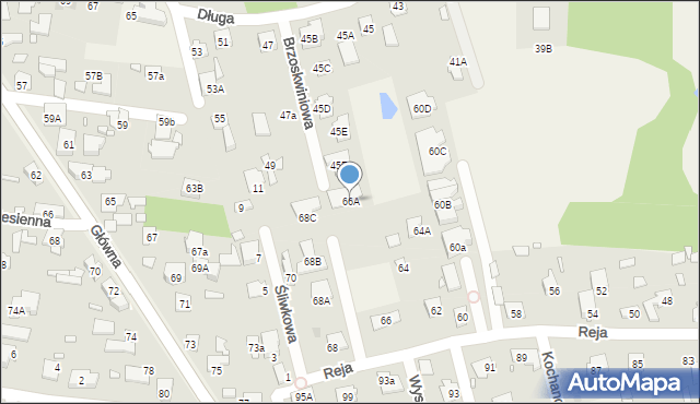 Granica, Reja Mikołaja, 66A, mapa Granica