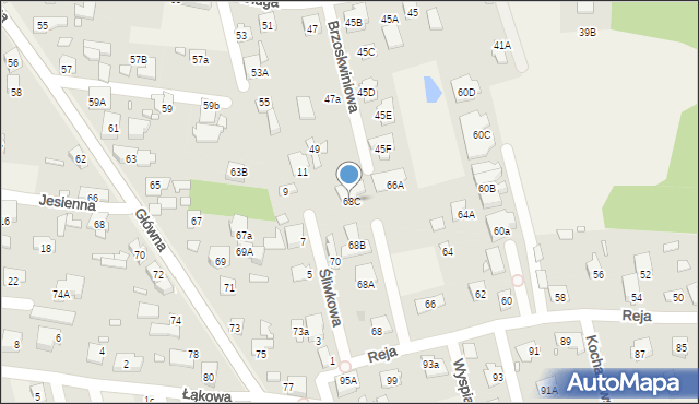 Granica, Reja Mikołaja, 68C, mapa Granica