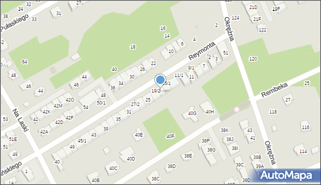 Grodzisk Mazowiecki, Reymonta Władysława, 21, mapa Grodzisk Mazowiecki