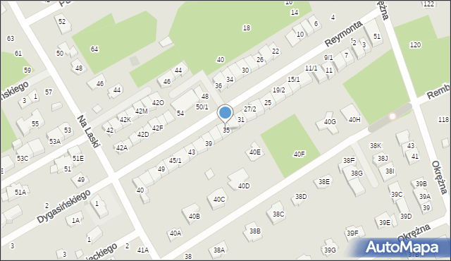 Grodzisk Mazowiecki, Reymonta Władysława, 35, mapa Grodzisk Mazowiecki