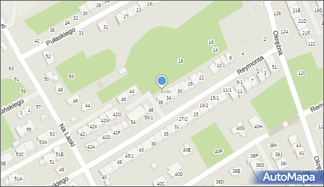 Grodzisk Mazowiecki, Reymonta Władysława, 38, mapa Grodzisk Mazowiecki