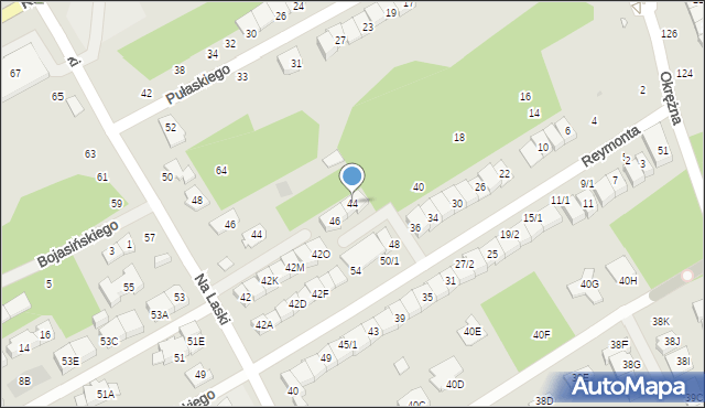 Grodzisk Mazowiecki, Reymonta Władysława, 44, mapa Grodzisk Mazowiecki