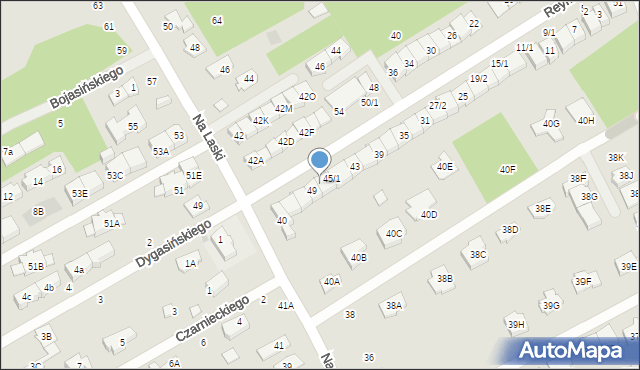 Grodzisk Mazowiecki, Reymonta Władysława, 47/2, mapa Grodzisk Mazowiecki