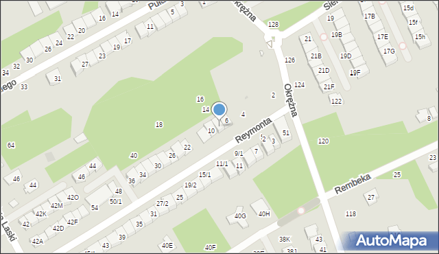Grodzisk Mazowiecki, Reymonta Władysława, 8, mapa Grodzisk Mazowiecki