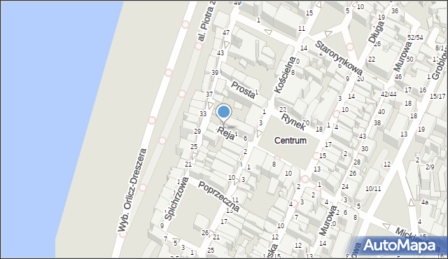 Grudziądz, Reja Mikołaja, 2, mapa Grudziądza