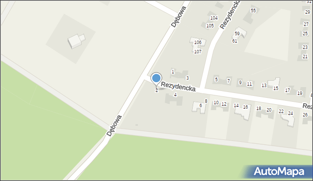 Grzepnica, Rezydencka, 2, mapa Grzepnica