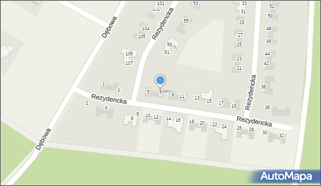 Grzepnica, Rezydencka, 7, mapa Grzepnica
