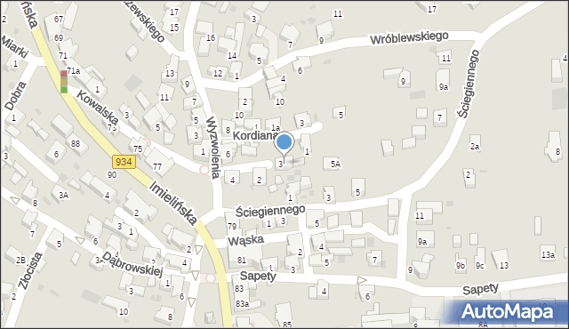 Imielin, Rejtana Tadeusza, 4, mapa Imielin