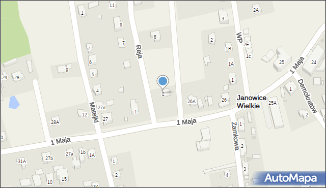 Janowice Wielkie, Reja Mikołaja, 2, mapa Janowice Wielkie