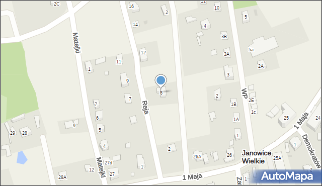 Janowice Wielkie, Reja Mikołaja, 8, mapa Janowice Wielkie