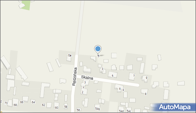 Jaskrów, Rędzińska, 5, mapa Jaskrów