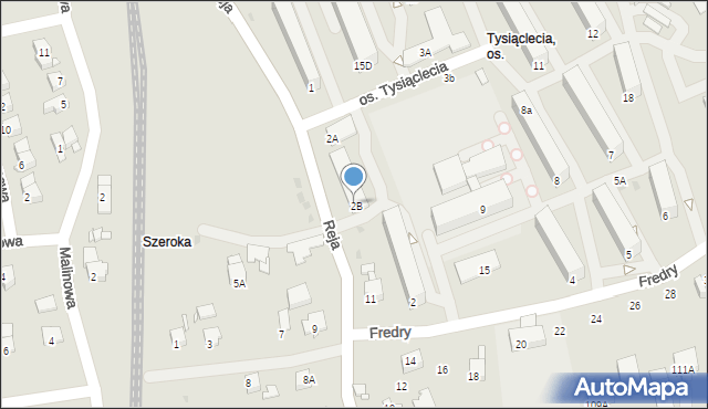 Jastrzębie-Zdrój, Reja Mikołaja, 2b, mapa Jastrzębie-Zdrój