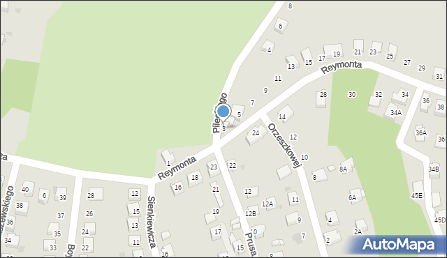Jastrzębie-Zdrój, Reymonta Władysława, 3, mapa Jastrzębie-Zdrój