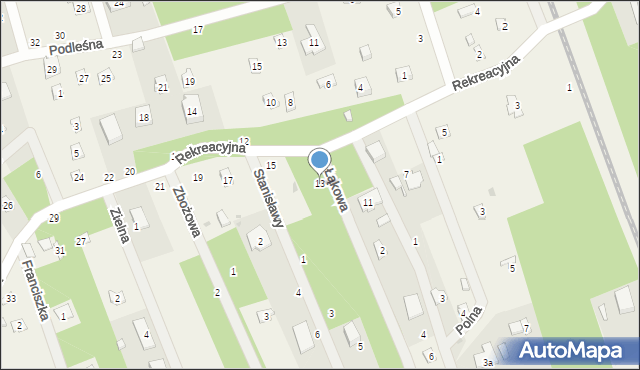 Jedlicze A, Rekreacyjna, 13, mapa Jedlicze A