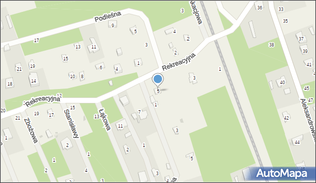 Jedlicze A, Rekreacyjna, 5, mapa Jedlicze A