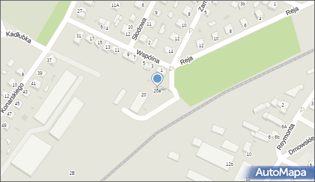 Jędrzejów, Reja Mikołaja, 20a, mapa Jędrzejów