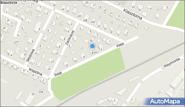 Jędrzejów, Reja Mikołaja, 6, mapa Jędrzejów