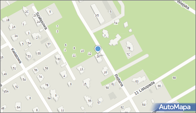 Józefów, Rejtana Tadeusza, 14, mapa Józefów