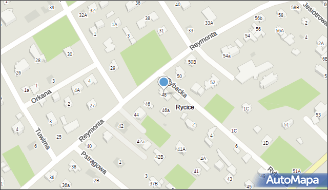 Józefów, Reymonta Władysława, 48, mapa Józefów