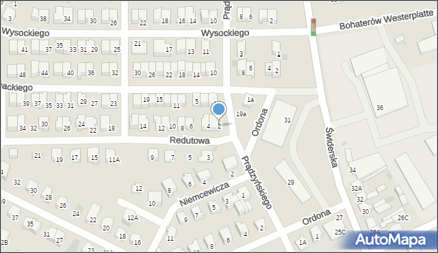 Karczew, Redutowa, 2, mapa Karczew