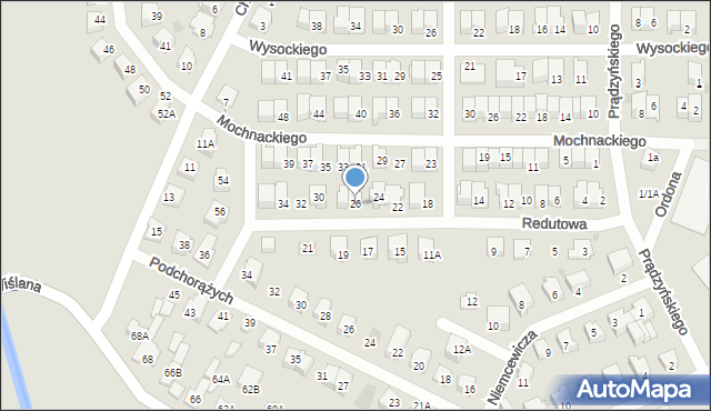 Karczew, Redutowa, 26, mapa Karczew