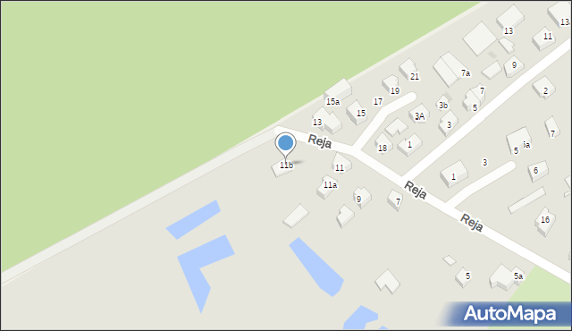 Kartuzy, Reja Mikołaja, 11b, mapa Kartuzy