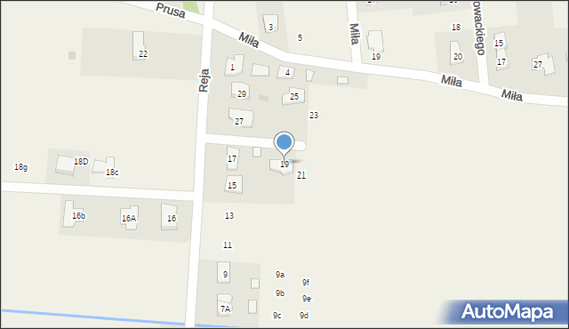 Kąty, Reja Mikołaja, 19, mapa Kąty