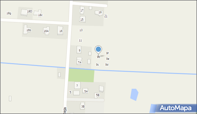 Kąty, Reja Mikołaja, 9b, mapa Kąty