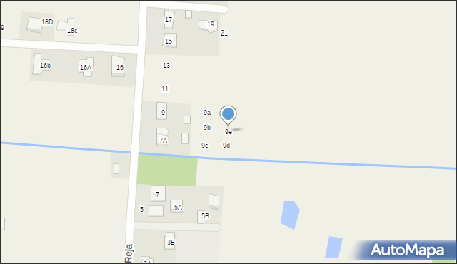 Kąty, Reja Mikołaja, 9e, mapa Kąty